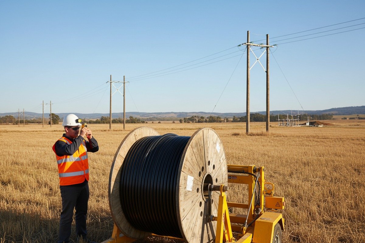 Measuring pole span and tensile strength for ADSS cable installation with wind load factors (ID#2)