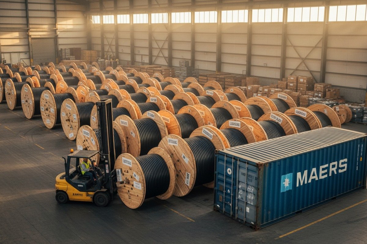 Export grade wooden reels and packaging for ADSS cables to prevent project delivery delays (ID#5)