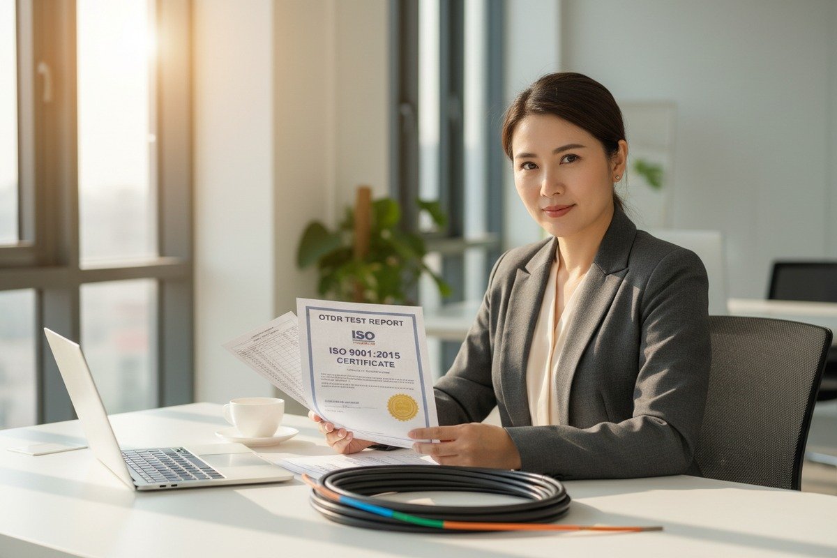 Essential factory test reports and quality certificates for purchasing ADSS optical cable (ID#1)