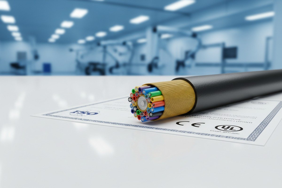 International quality certifications like ISO 9001 and CE for vetting ADSS cable manufacturers (ID#2)