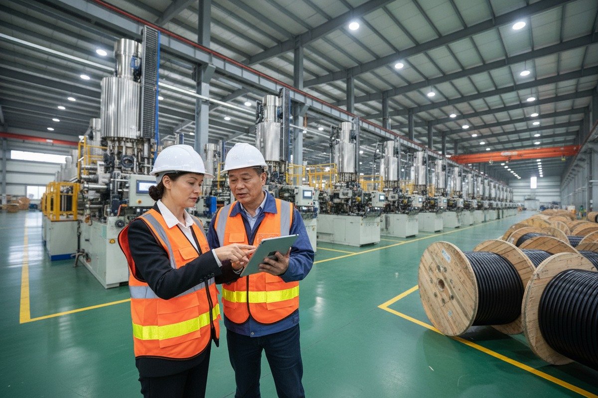 Arranging a factory audit to verify ADSS fiber optic cable production in China (ID#1)