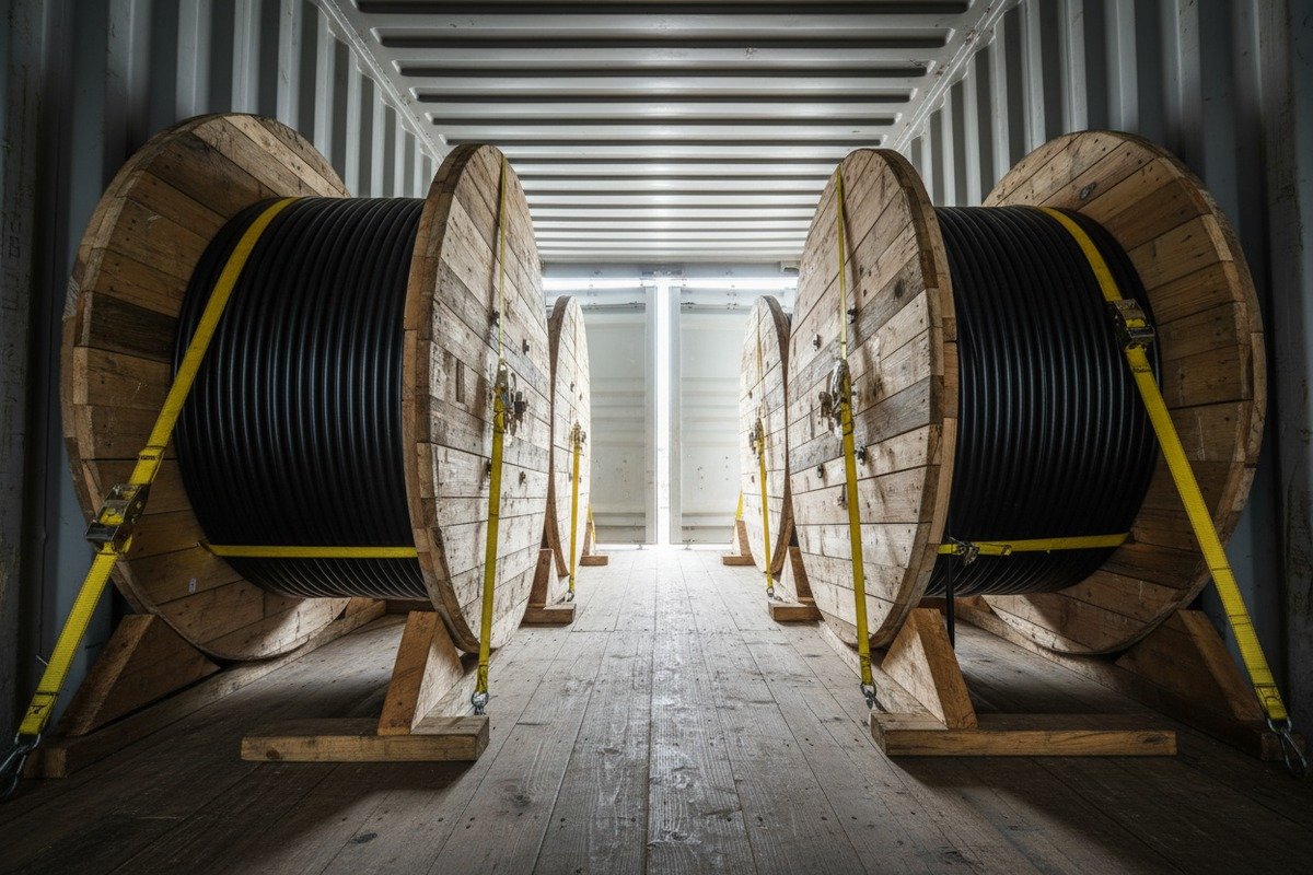 On-site inspection of cable drum integrity and OTDR spot-checks after shipment arrival (ID#5)