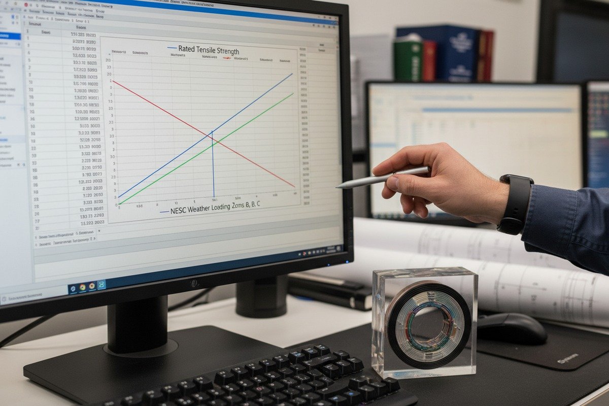 Verifying ADSS span and tension technical requirements with span-and-sag calculation sheets (ID#2)