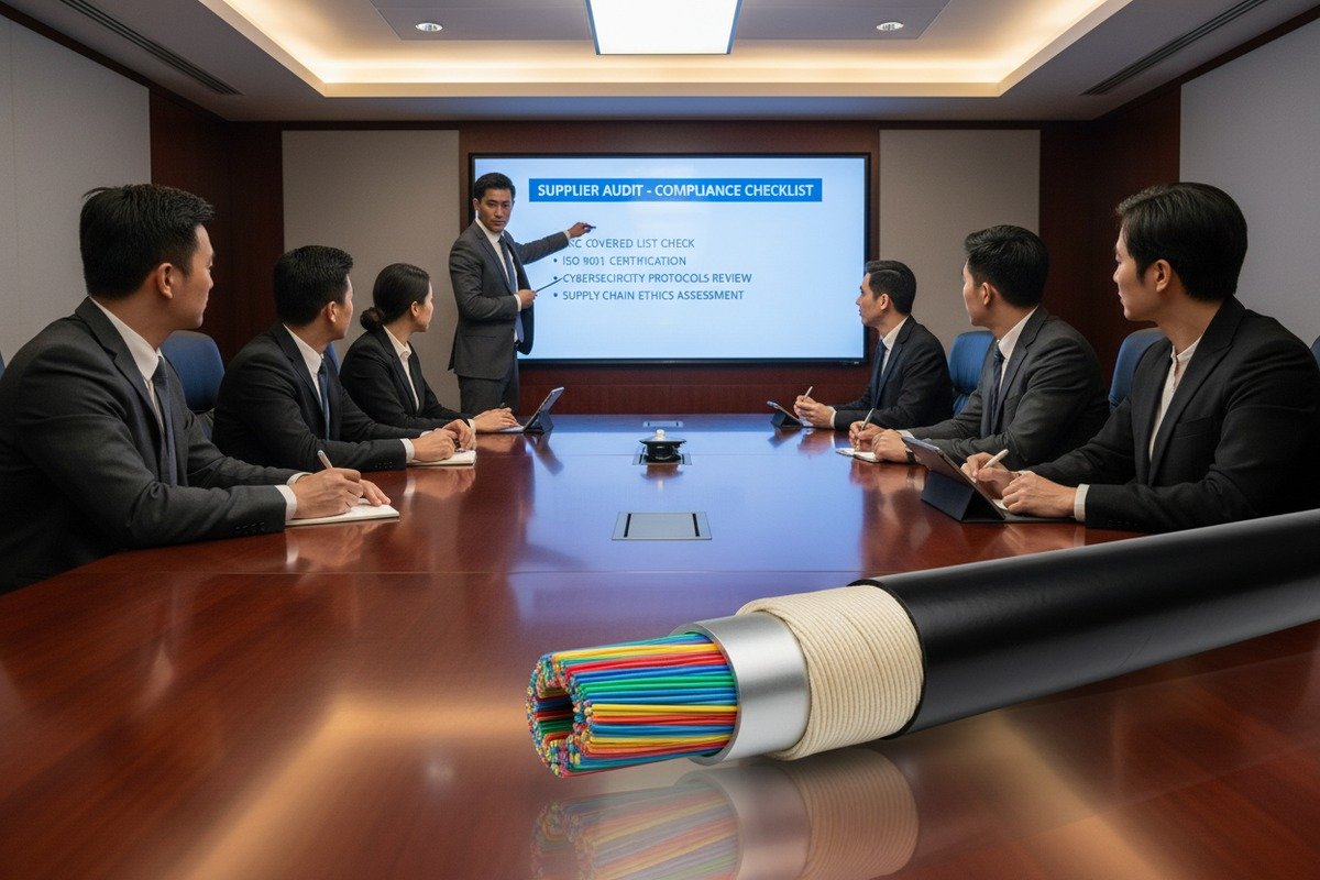 Ensuring Chinese manufacturing processes meet US safety standards through audits and OTDR testing (ID#5)