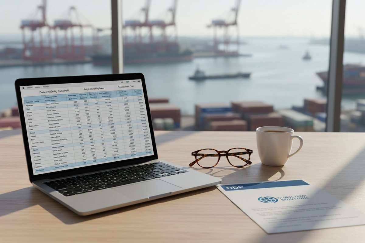 Itemized DDP shipping quote for importing fiber optic cables from China without hidden costs (ID#3)