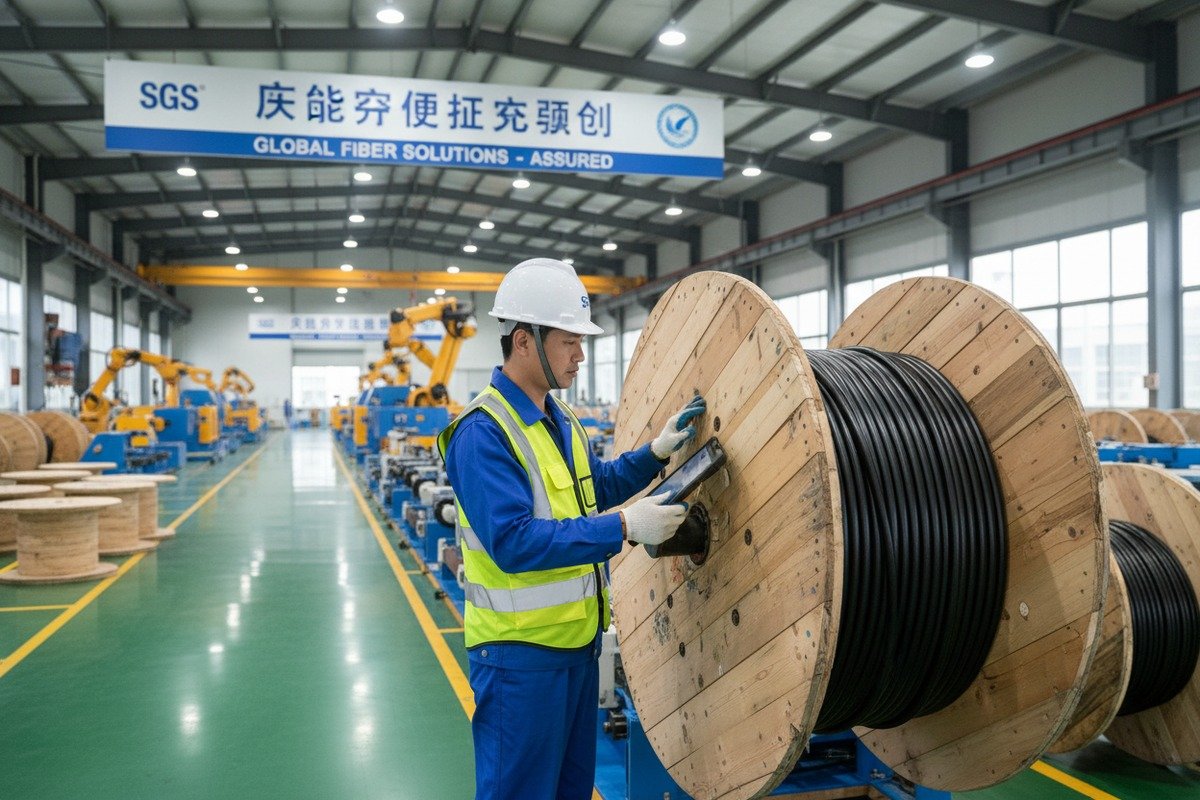 Third-party inspection process for sourcing ADSS fiber optic cables from manufacturers in China (ID#1)