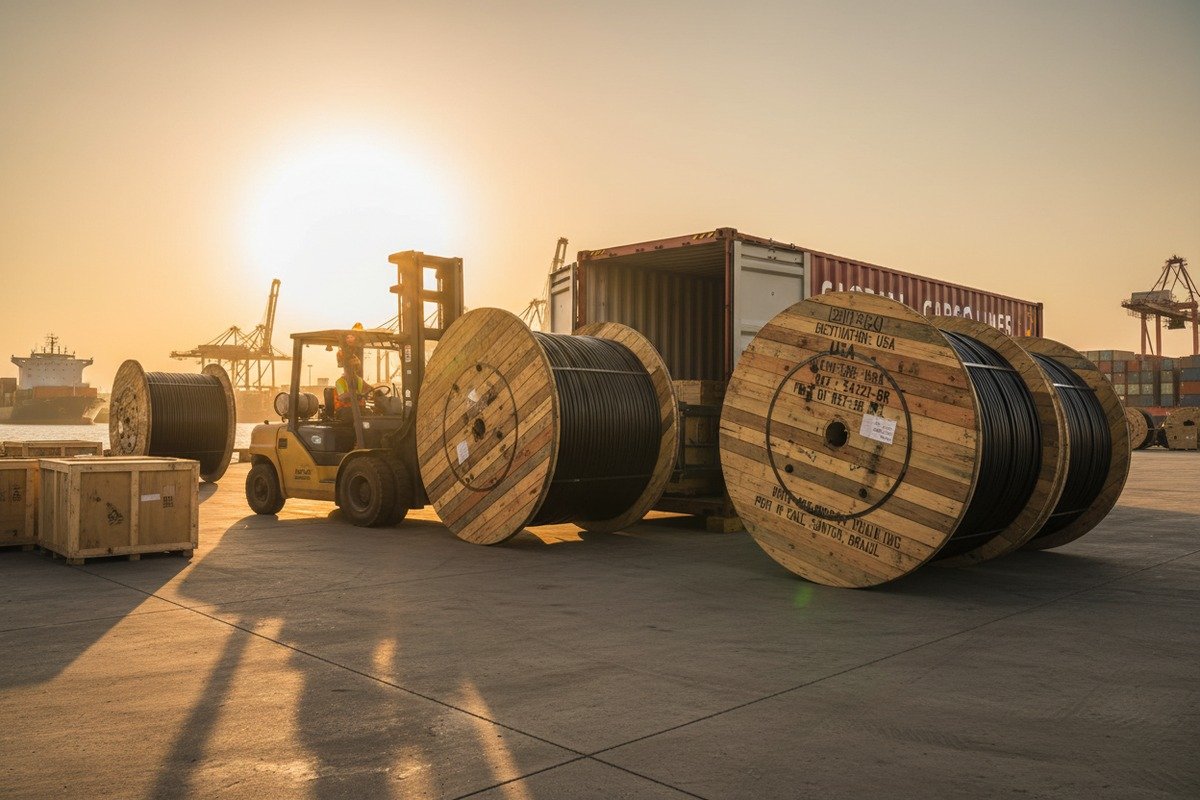 Ensuring durable sea freight packaging and timely delivery for bulk ADSS cable shipments (ID#5)
