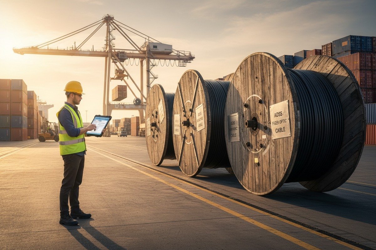 Required customs documents including commercial invoice and ISF for ADSS cable shipments to US (ID#2)