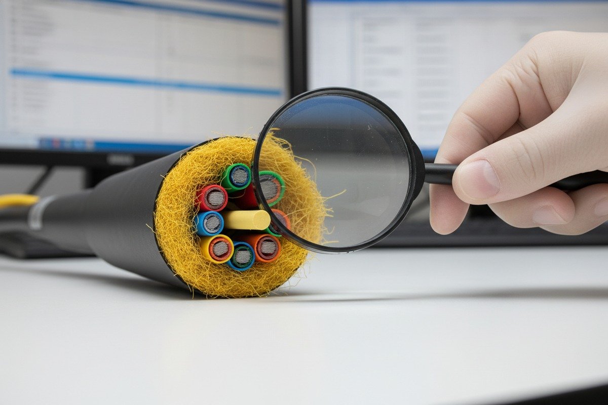 Verifying genuine aramid yarn and fiber brands in ADSS cables with certificates (ID#2)