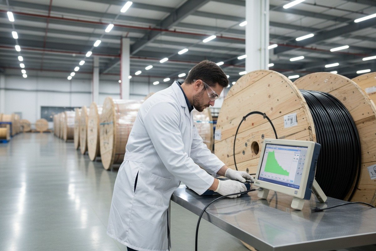 Tying payment schedules to factory OTDR test reports and fiber attenuation quality verification data (ID#3)