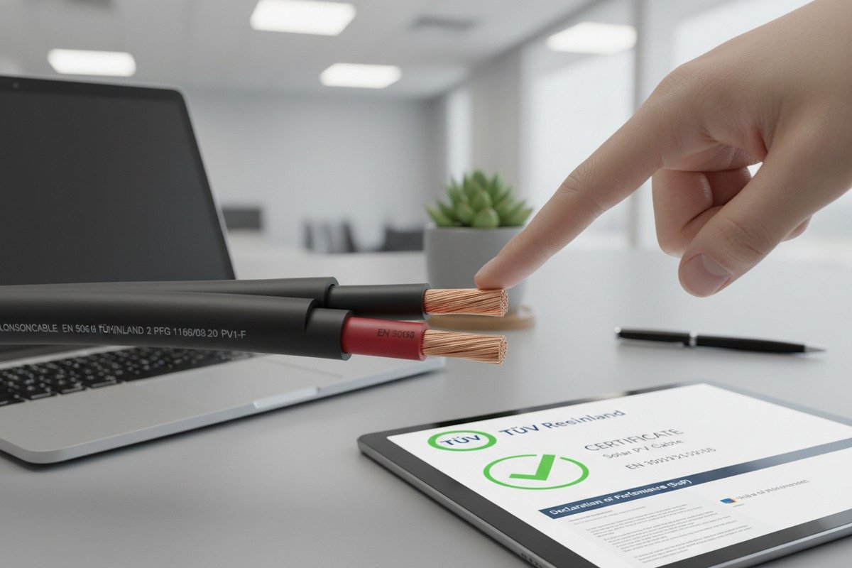 Verifying authentic TÜV fire safety certificates and Declaration of Performance for solar suppliers (ID#3)
