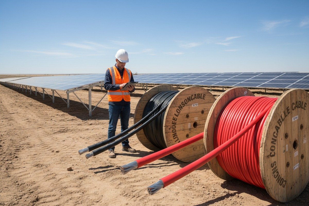 Calculating total solar PV cable length for large-scale ground-mounted plant procurement (ID#1)