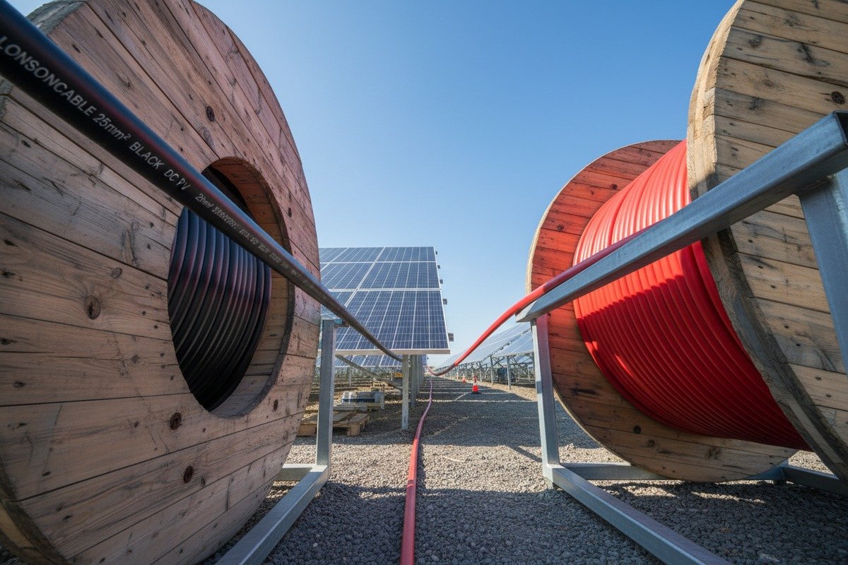 Comparing central and string inverter choices on total PV cable quantity and architecture (ID#4)