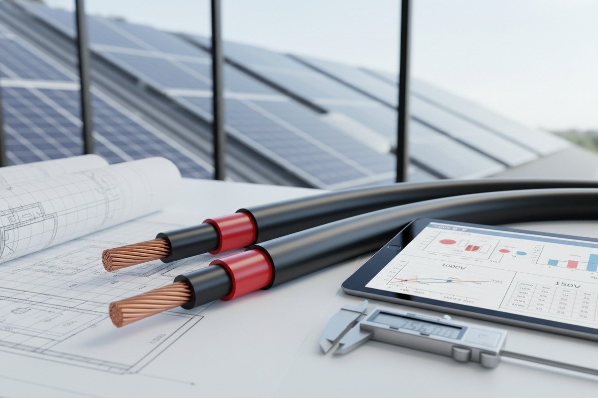 Choosing between 1000V and 1500V solar PV cables for system voltage requirements (ID#1)