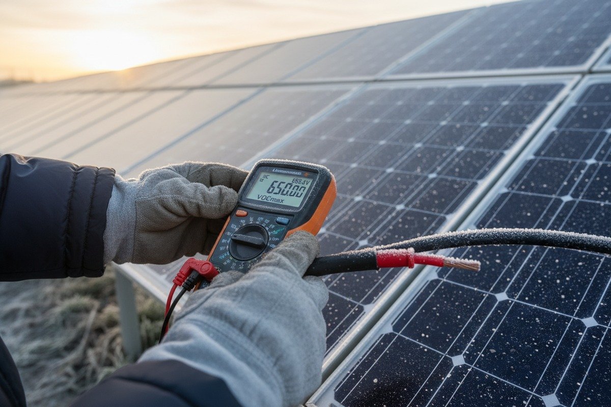 Calculating open-circuit voltage to choose between 1000V and 1500V solar cables (ID#2)