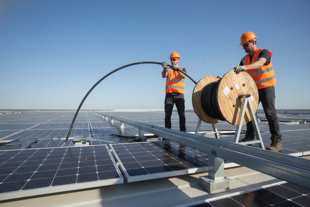 Verifying solar cable flexibility through IEC 62930 test reports and racking system routing geometry (ID#4)
