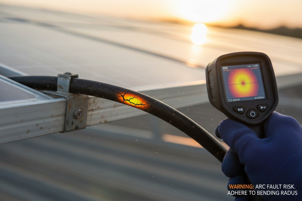 Reducing solar installation costs and time by choosing cables with tighter permissible bending radii (ID#5)