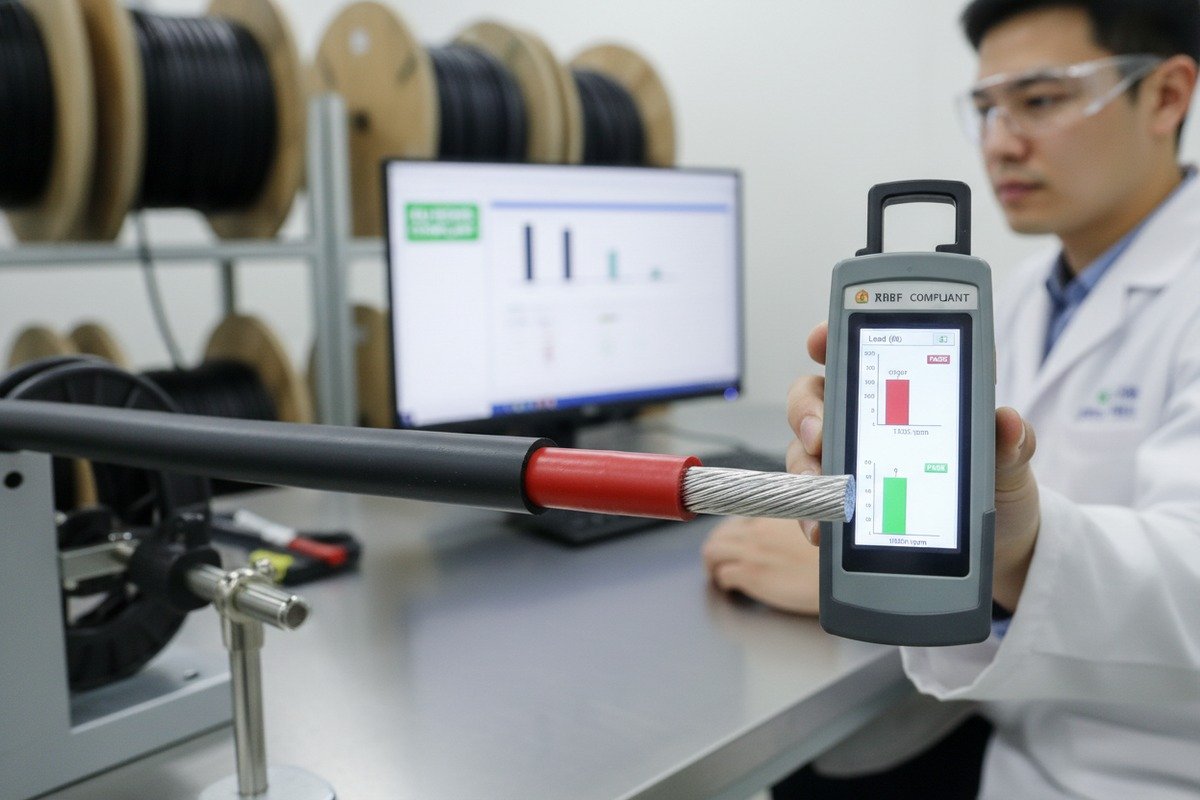 Ensuring solar cable compliance with RoHS and REACH standards for hazardous materials (ID#2)