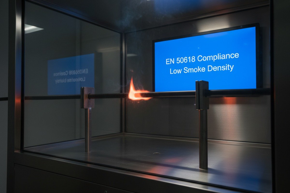 Low-smoke zero-halogen LSZH materials for fire safety in European solar installations (ID#3)