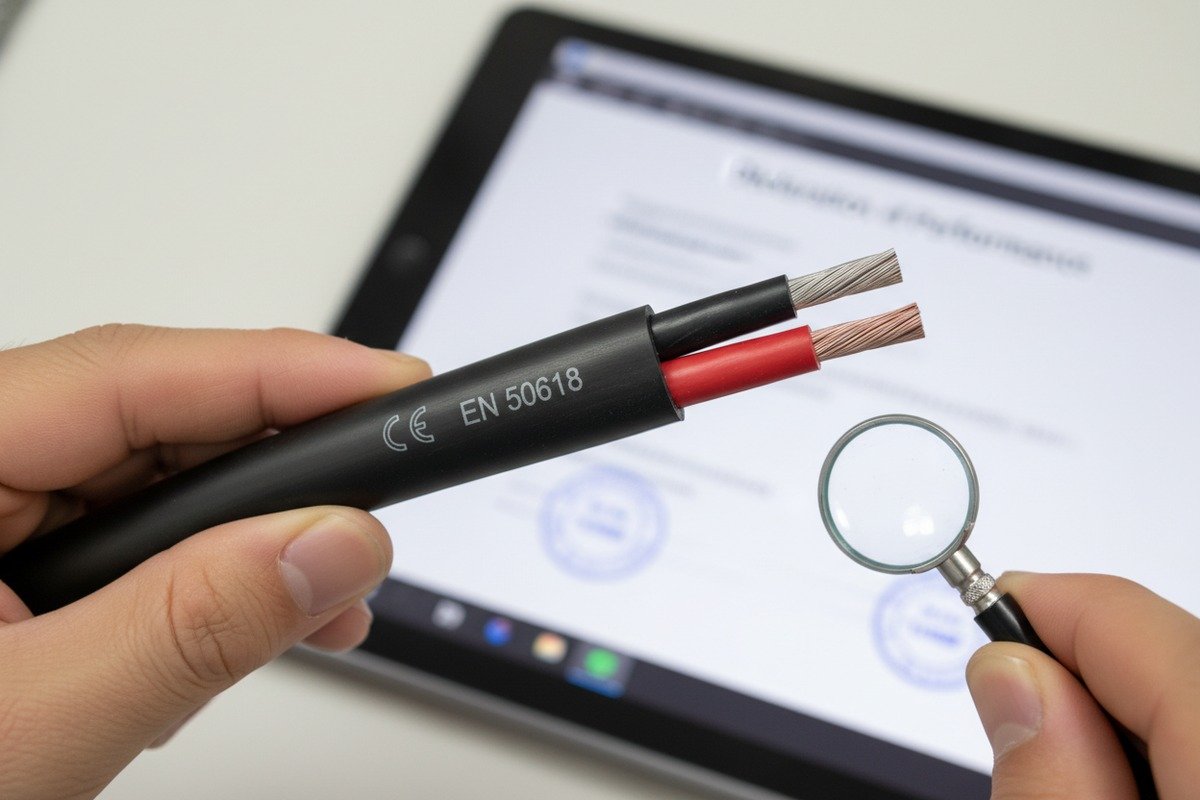 Verifying solar PV cable flame retardant ratings for European construction regulations compliance (ID#1)