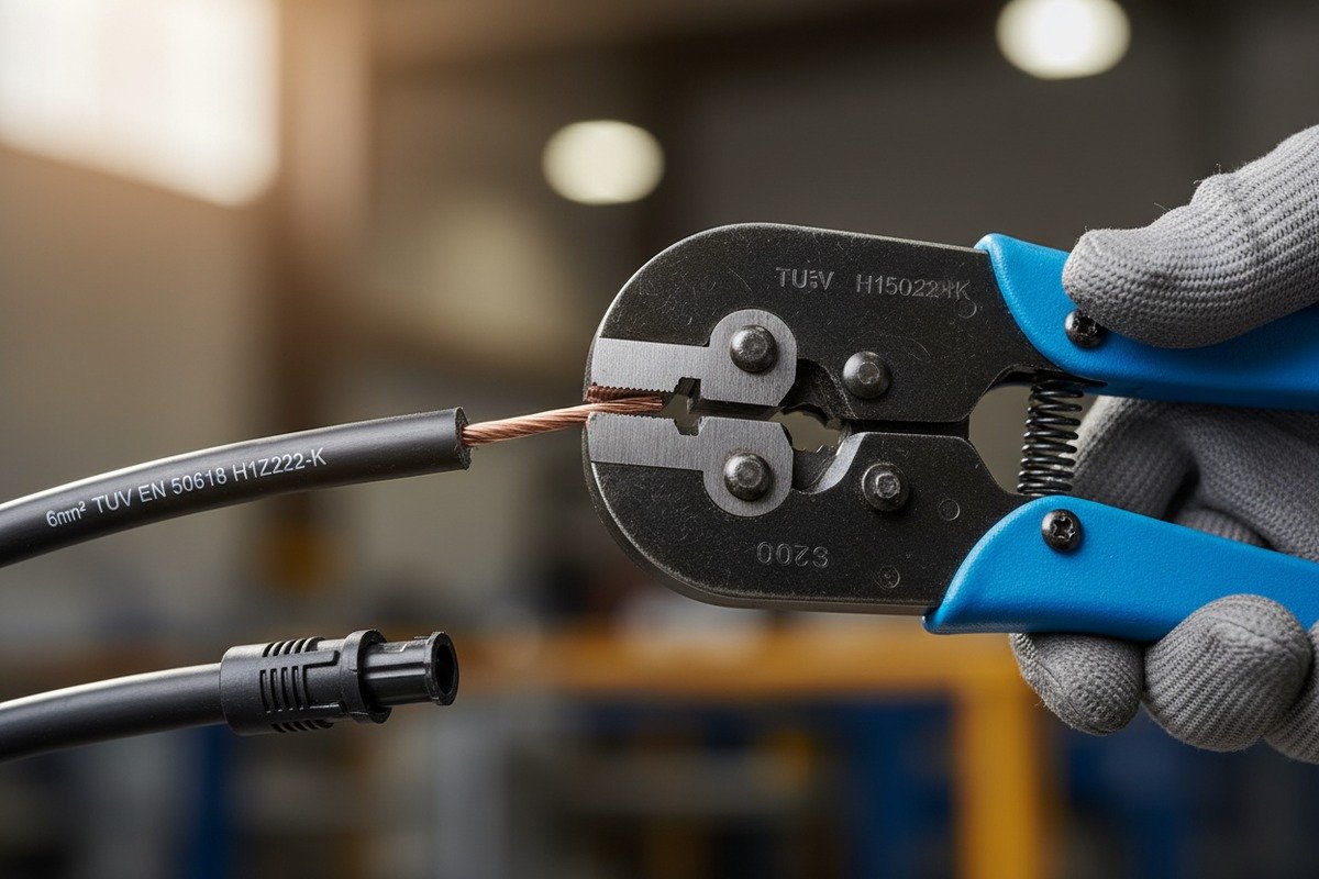 H1Z2Z2-K solar cable with 4mm² cross-section ensuring perfect compatibility with standard MC4 connectors (ID#2)
