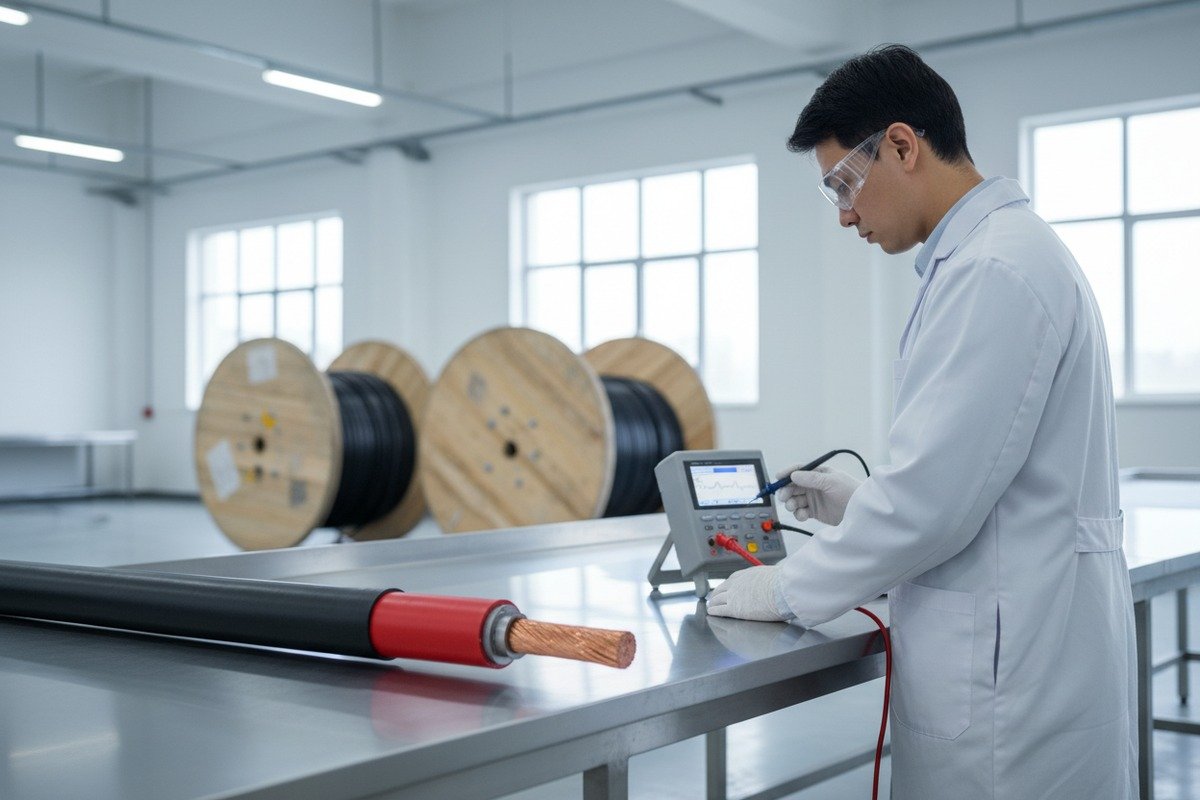 Testing solar PV cable insulation and voltage resistance during the procurement process (ID#1)