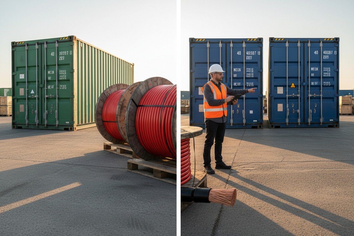 Comparing 20GP and 40HQ containers for H1Z2Z2-K solar cable shipping efficiency (ID#2)