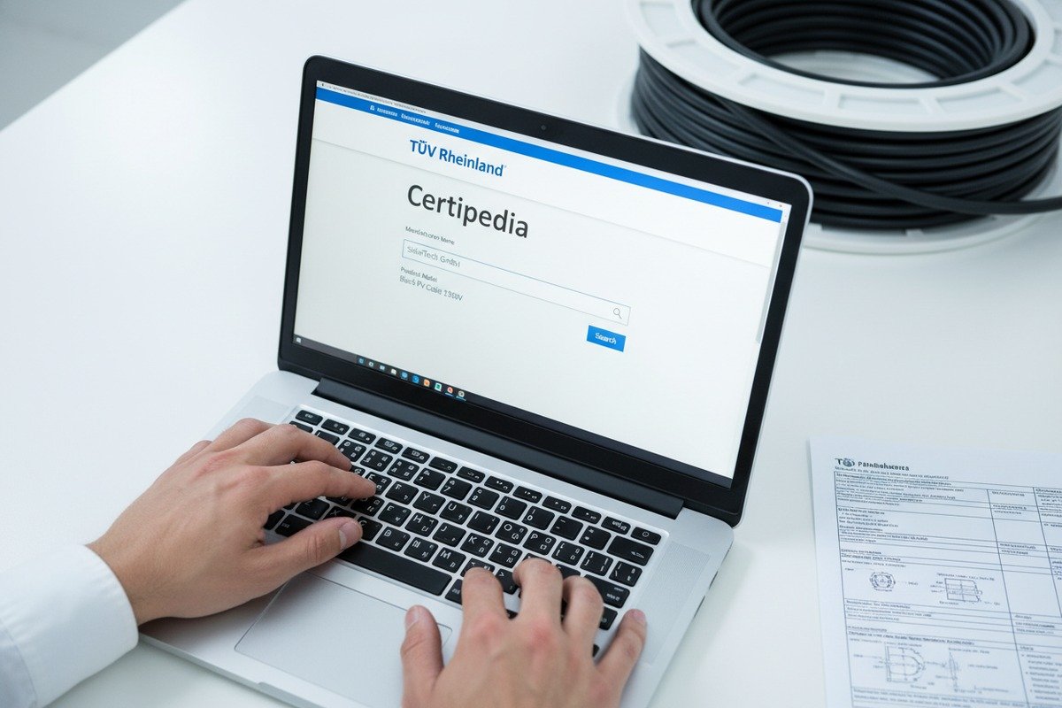 Using TÜV SÜD or Rheinland online databases to check supplier certificate numbers (ID#2)