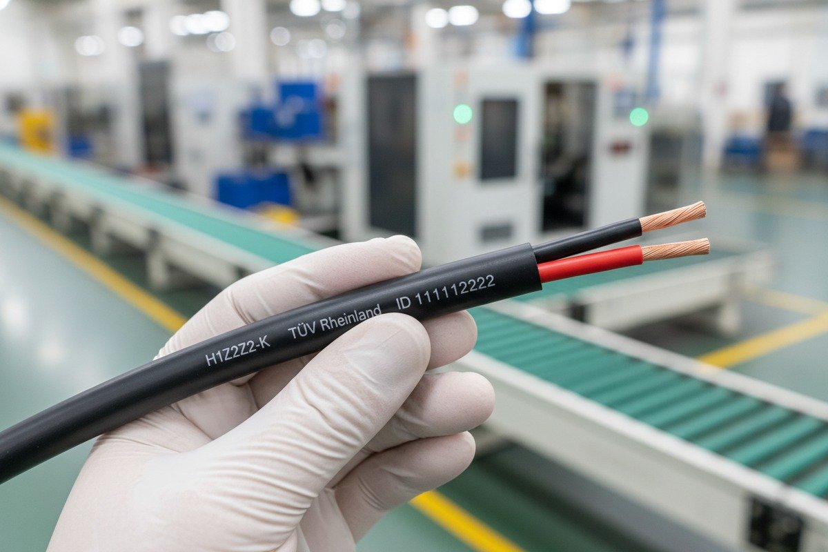 Reviewing certificate annex to confirm H1Z2Z2-K solar cable model certification coverage (ID#4)