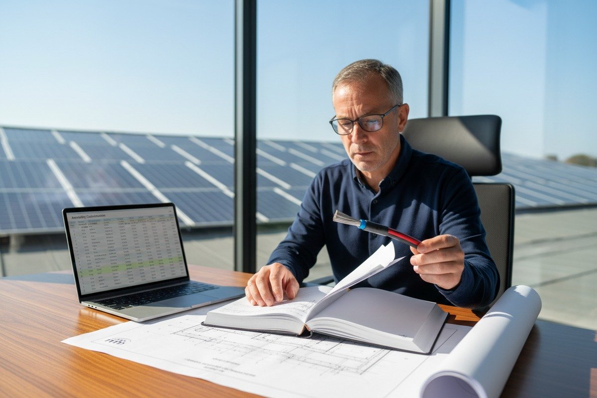 Verifying solar PV cable ampacity for system design during procurement (ID#1)
