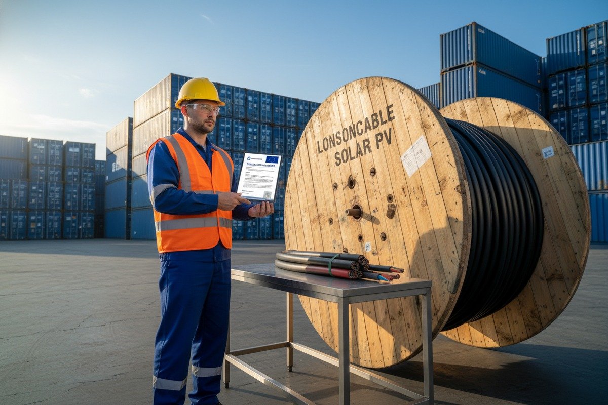 Solar PV cables from China meeting EU CPR standards for safety and compliance (ID#1)