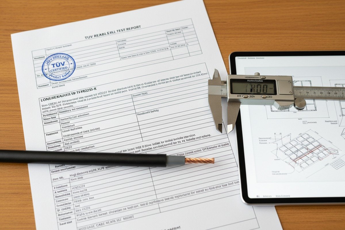 Essential TUV aging test reports for solar cable quality and compliance verification (ID#3)