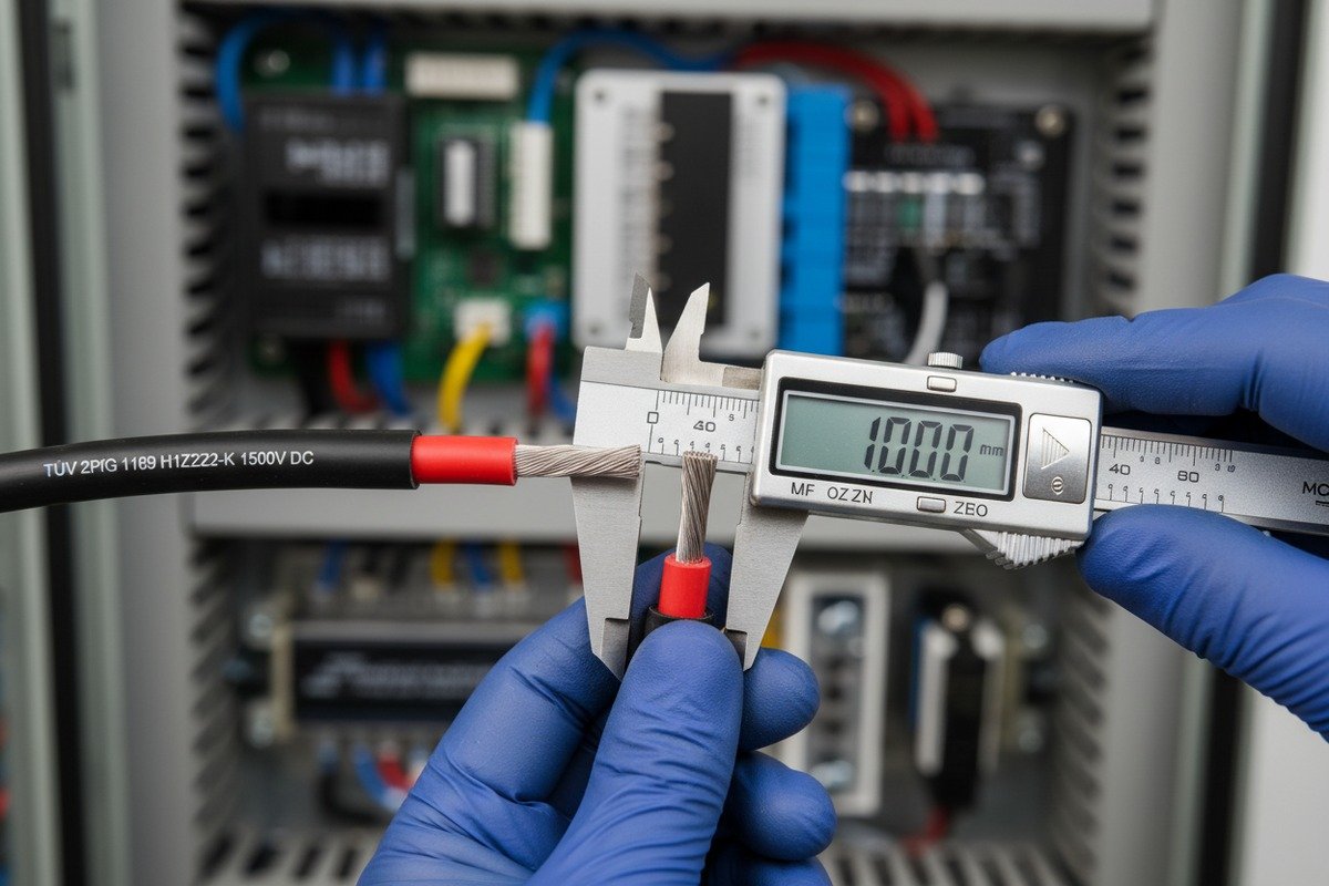 Choosing H1Z2Z2-K cables for DC string connections with TUV 2PfG 1169 certification (ID#2)