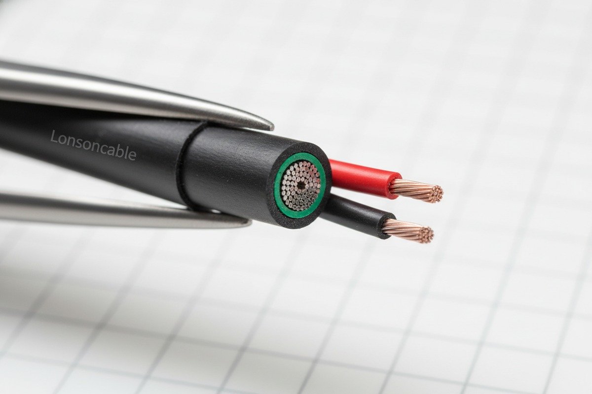 XLPE and TPE insulation with tinned copper conductors for coastal solar cable corrosion resistance (ID#2)