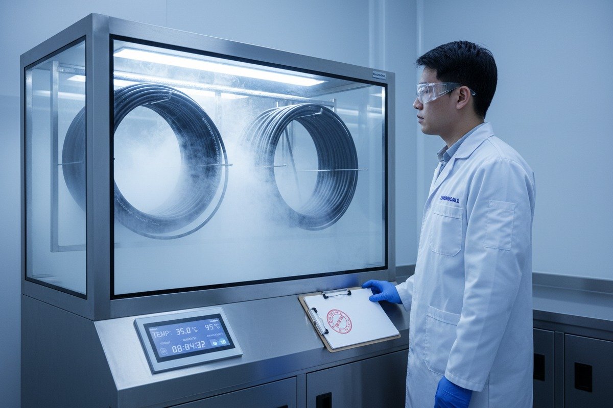 International certifications and IEC 61701 salt mist testing for high-salinity environment PV cables (ID#3)