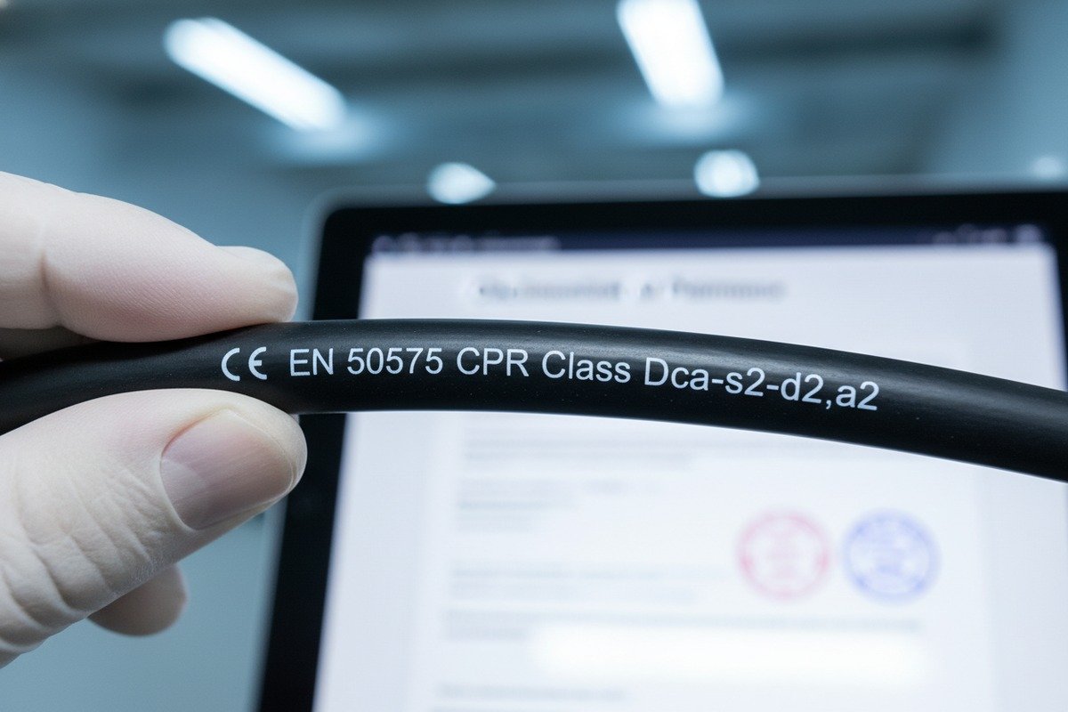 CPR Fire Safety Standards AC-side cables meeting European CPR fire safety classifications and EN 50575 standards (ID#2)