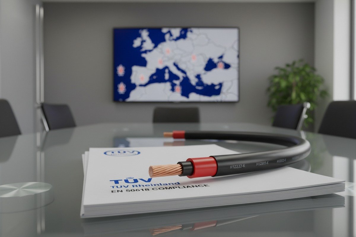 TUV EN50618 test reports for solar cables in hot Mediterranean climates (ID#3)